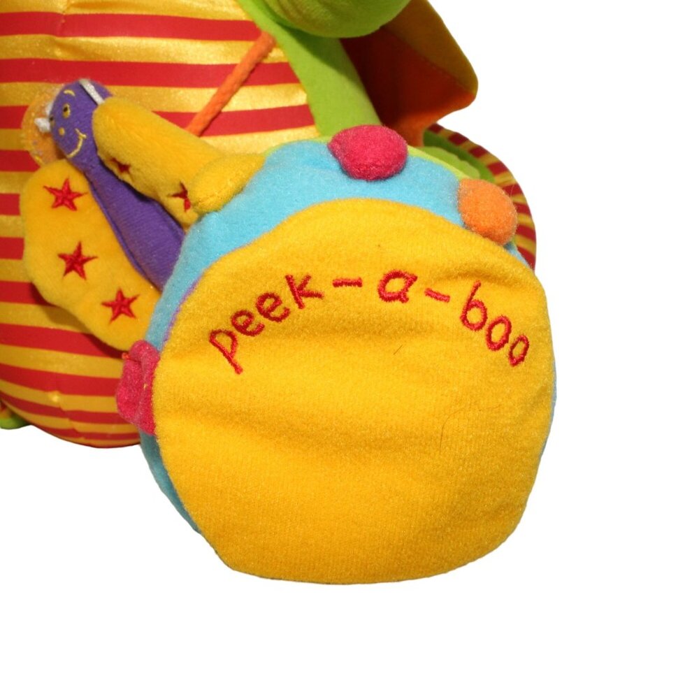 Tolo Sneezy the Activity Green Dragon Plush Baby Developmental Stuffed Toy 14" - Picture 7 of 11